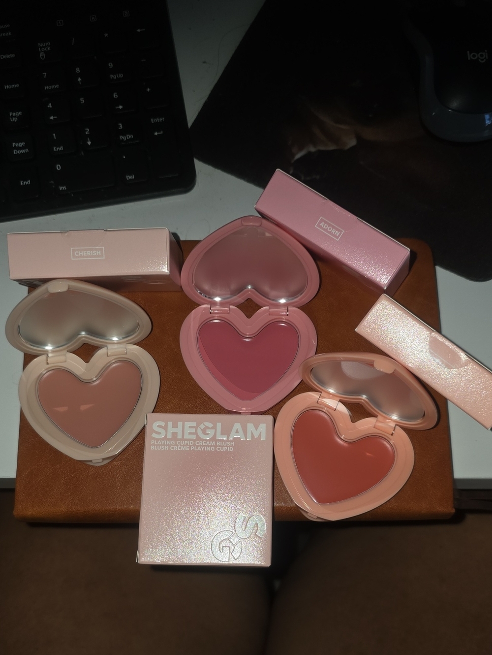 Sheglam Cream Blush- Heart-shaped compact (Single Item)